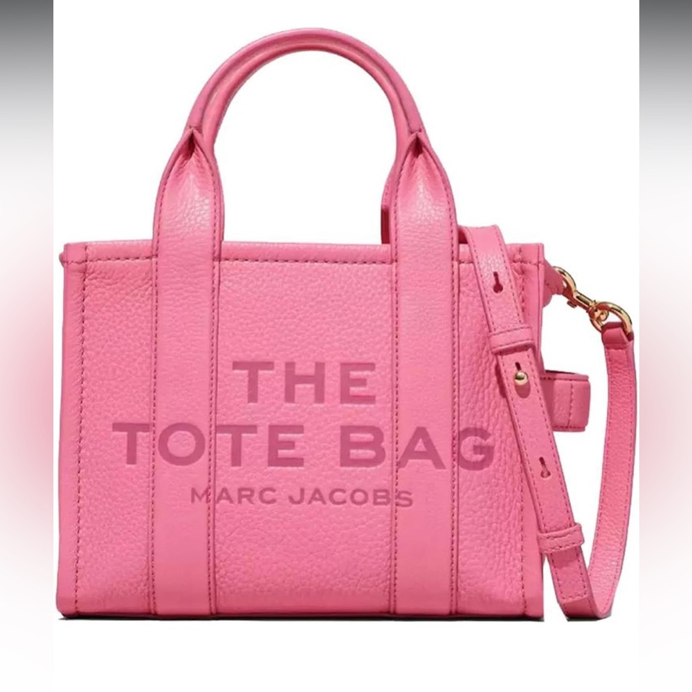 Marc Jacobs Leather The Tote Bag Small Pink